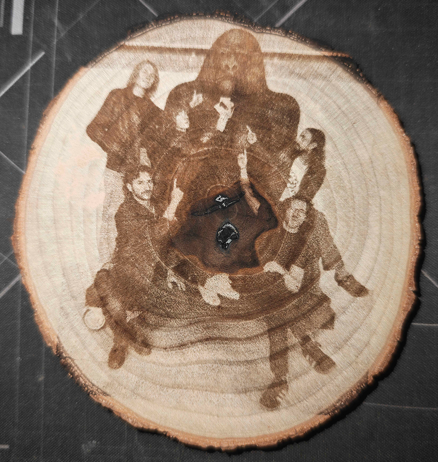 The blossoms - Wood Log Circular Coaster