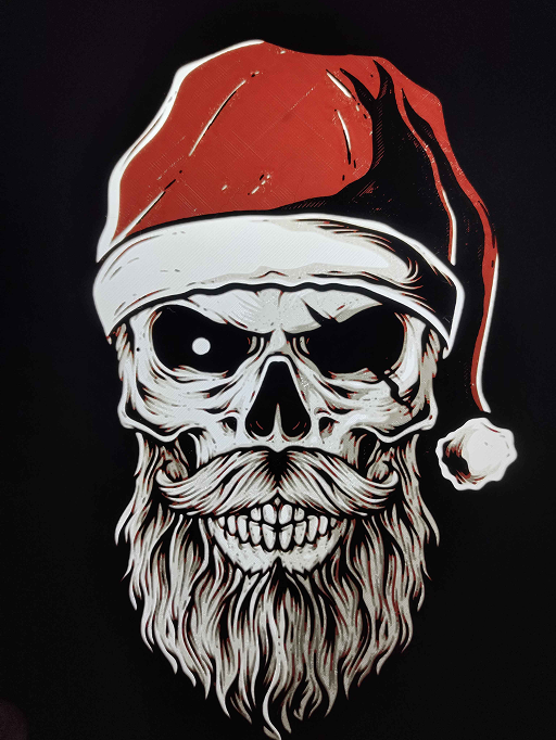 Skeletal Santa Lightbox