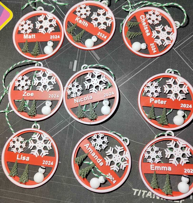 Custom Christmas Tree Decoration